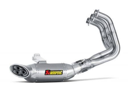 Yamaha TRacer 900 (2016-) Akrapovic Stainless 3-1 System Titanium Silencer With Removable Baffle - Yamaha TRacer 900 (2016-)