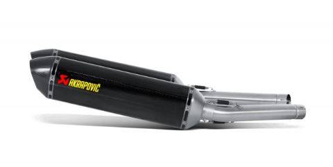 Suzuki GSX-R 1300 Hayabusa (08-) Akrapovic Slip-On Kit Carbon Silencer (Road Legal) With Removable Baffle