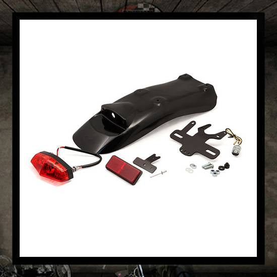 LSL Rear Fender Kit with Light & Bracket - Triumph Street Twin / Street Cup 2016> T100 T120