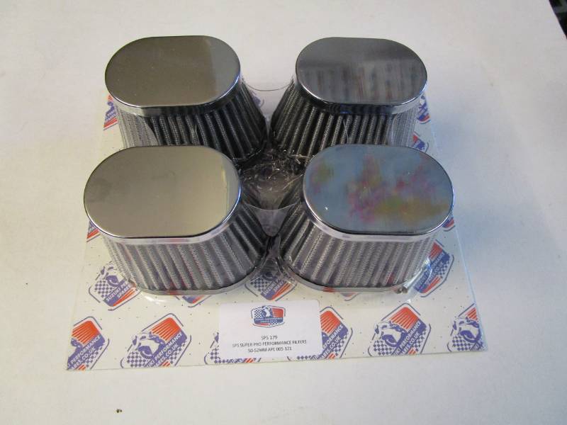APE-SPS Super Pro Air Filters. 50mm GSXR1100 86-88 - APE-SPS for std 34mm CV Carbs.