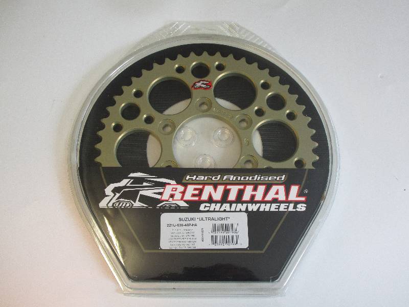 Renthal 48T 530 GSXR1100 89-92 - Hard Anodised UltraLight Rear Ally