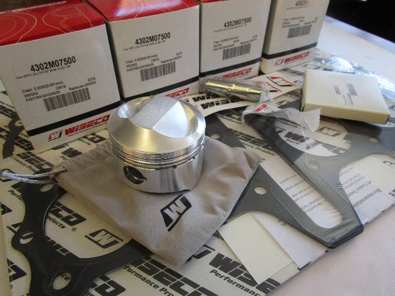 Kawasaki GPZ1100 Unitrak 1170cc Piston Kit - Wiseco K1172 10.25:1 18mm Pin
