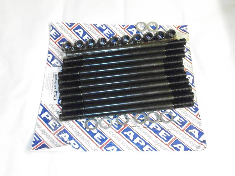 GSX1300 Heavy Duty Cylinder Studs cs1300 1/2 inch - APE chrome moly Cylinder Studs.