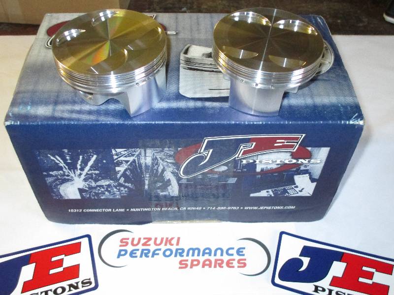 SV650 JE Piston Kit 12:1 cr. FSR skirts - Standard bore hi comp Road Race Pistons