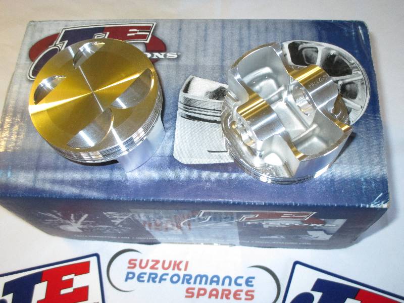 SV650 JE Piston Kit 13:1 cr. 83mm - Big bore hi comp Race Pistons