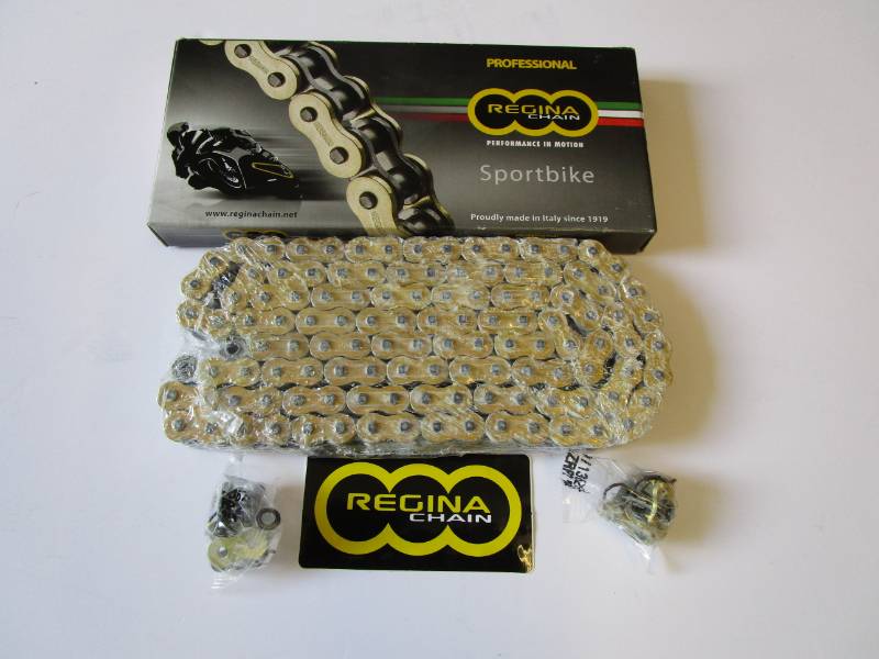 Regina 530ZRP 110 Link Gold Chain - Top Rated Sportsbike Chain