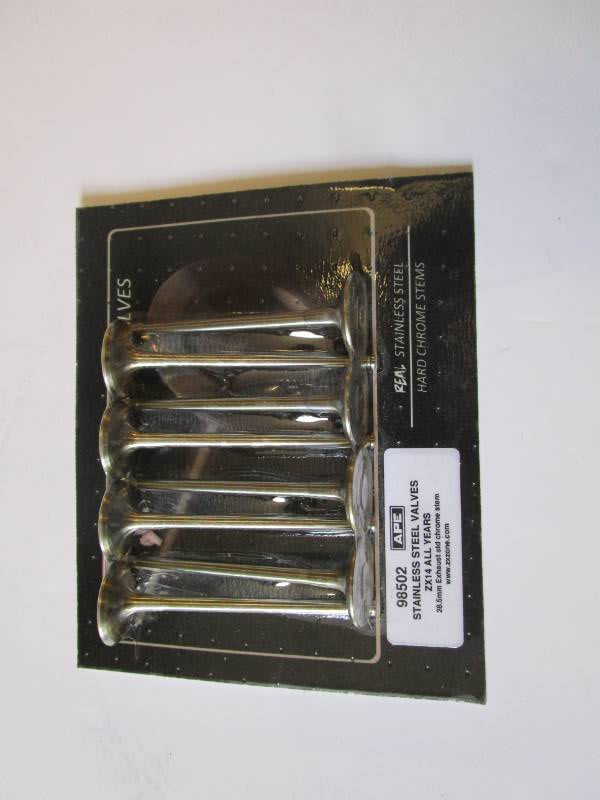 Kawasaki ZZR1400 Stainless Valves - APE Stainless Valves, Set 16 std size