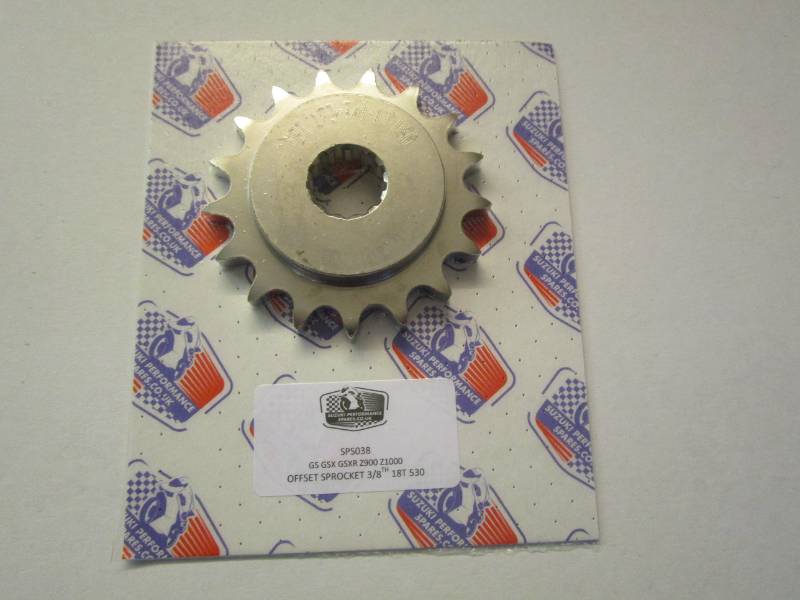 Kawasaki Z900 Z1R Offset Front sprocket - 10mm Offset 530 sprocket 17T