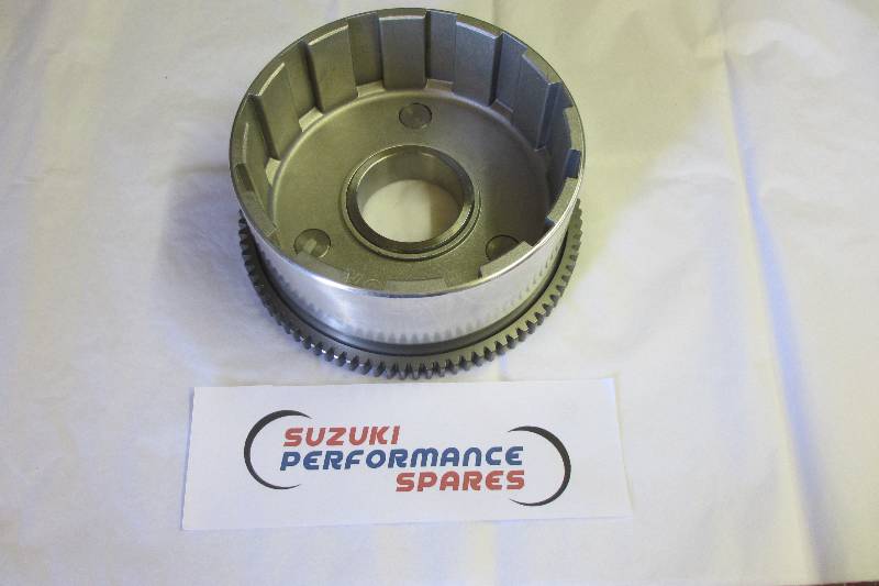 MTC Billet Basket c/w straightcut Gear. GSX1100 - Full Race billet Basket and mtc straightcut Gear