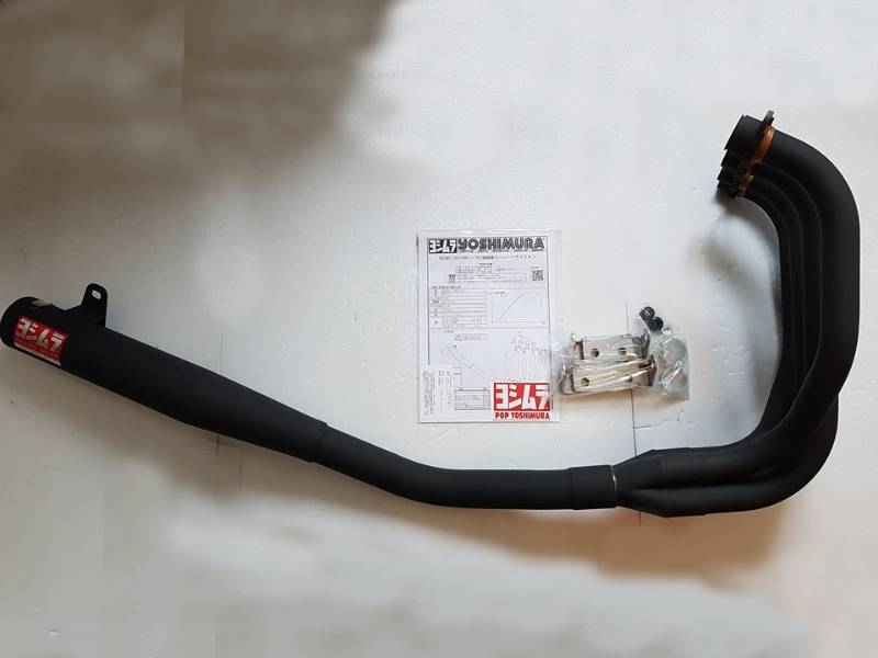 Suzuki GSX1400 Yoshimura Cyclone Full System - Stainless Black Straight System