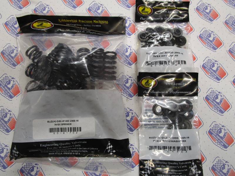 GSXR1000 K9-L6 Kibblewhite Valve Springs - Beehive Valve Springs ,Retainers and Bases