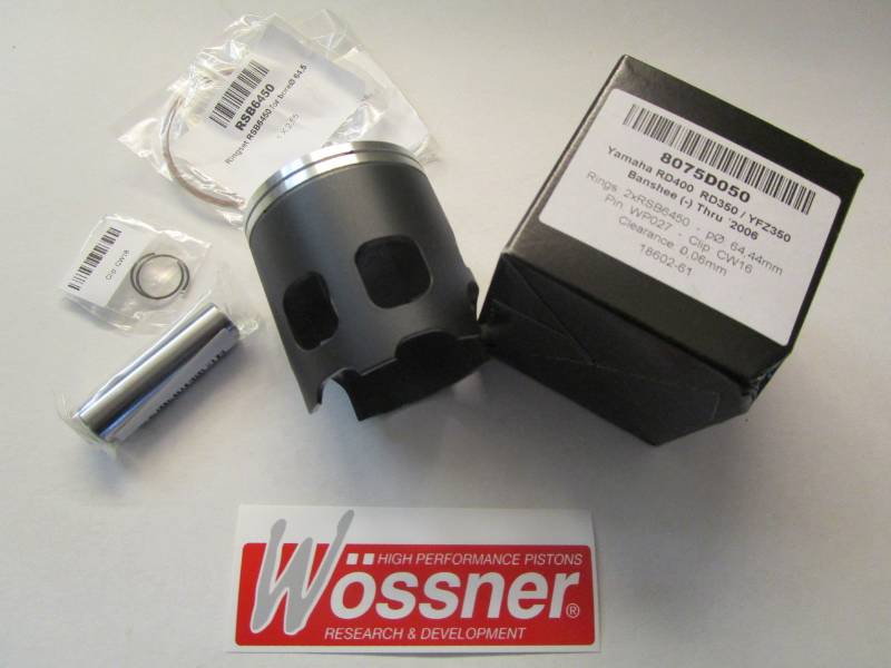 Yamaha RD350 RD400 Wossner Piston KA8075 50 - Forged Hi Performance Pistons 64.50mm