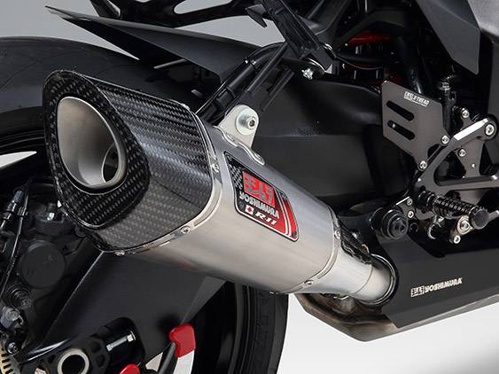 Yoshimura Matt Stainless R-11 Slip On Kit E4/Road LEGAL - Suzuki Katana (19-)
