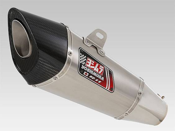 Yoshimura Matt Stainless R-11 Slip On Kit E4/Road LEGAL - Suzuki Katana (19-)