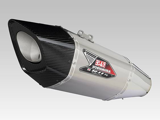 Yoshimura Matt Stainless R-11sq Slip On Kit E4/Road LEGAL - Suzuki Katana (19-)
