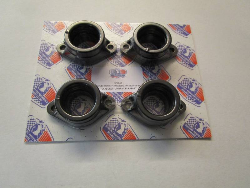 GS1000 78-80 Inlet Rubbers Slide Carb Type - SPS GS1000 Inlet Rubbers Set 4
