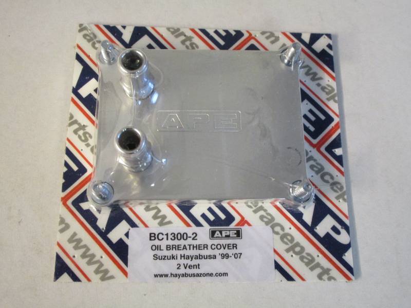 Hayabusa APE  Billet Breather Cover - Low Level Double Vent GSX1300R.