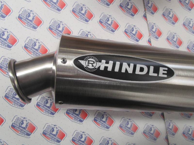 Hindle Stainless Round Silencer - 14 inch Round . 50mm Entry.