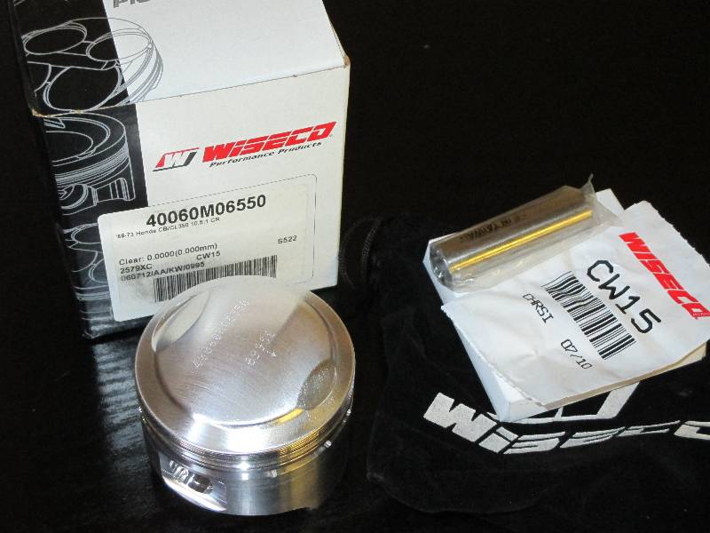 Wiseco Race Piston 66mm CB350 K4 - Classic Race Forged Piston cb350 Honda 68 to 73