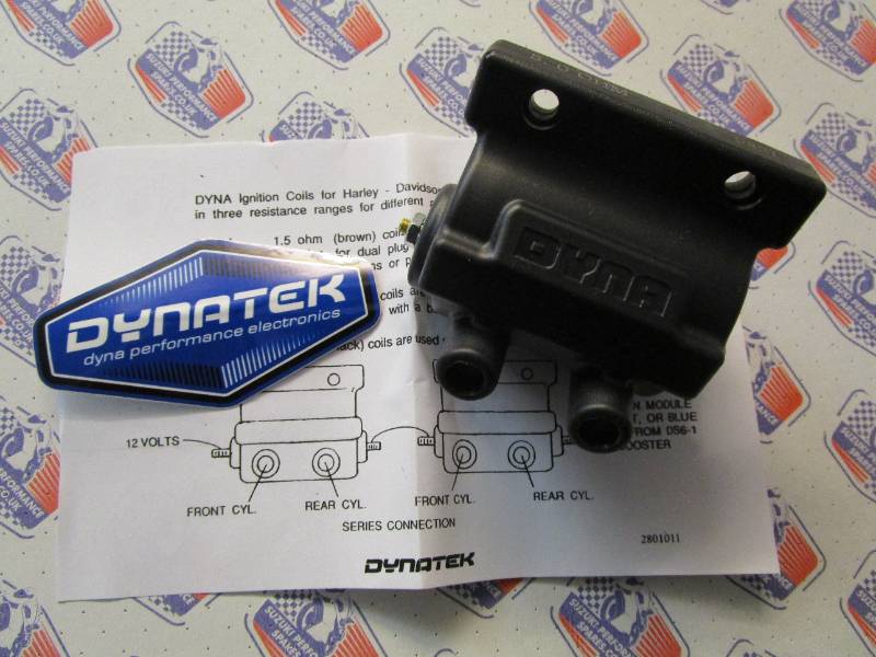 Dyna Performance Coil. DC7-1 - 5 ohm hi voltage Ignition Coil Harley