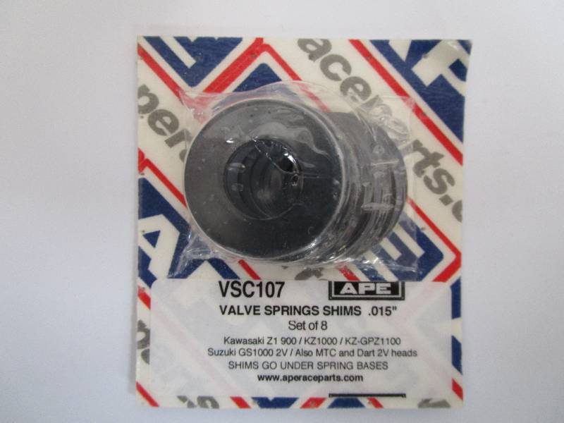 Kawasaki Z900 KZ1000 KZ-GPZ 1100 Valve Spring Shims - 0.015