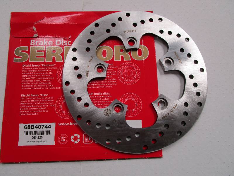Suzuki GSXR600 SRAD Brembo Serie ORO Rear Brake Disc - 220mm Brembo Rear Disc 68B40744