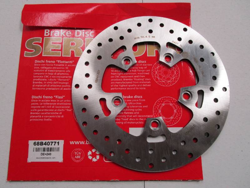 Suzuki GSF600 96-06 Brembo Serie ORO Rear Brake Disc - 240mm Brembo Rear Disc 68B40771