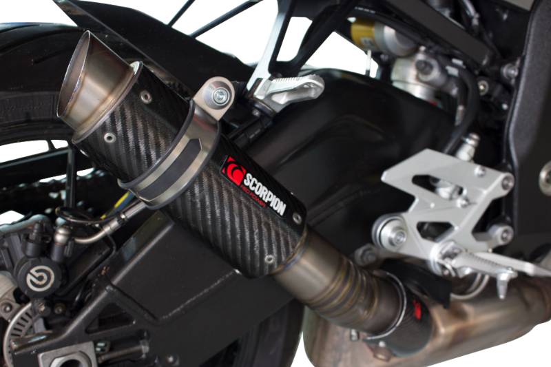 S1000R 14-15 S1000RR 09-14 Scorpion RP1-GP Slip-on  - Carbon Fibre Sleeve - S1000R 14-15 S1000RR 09-14 Scorpion RP1-GP Slip-on