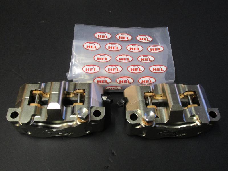 HEL Billet Radial Calipers Plated - 108mm Centre Billet Calipers and Pads