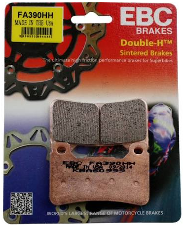 HEL Radial Caliper EBC Brakes Double-H Sintered Pads  - FA390HH Fast Road Pads