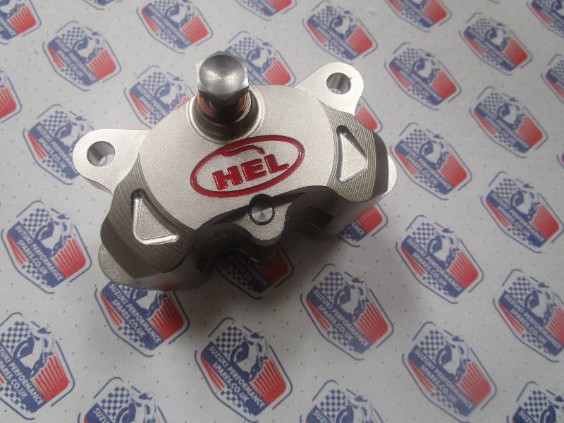 Hel 84mm Solid Billet 2 Piston Rear Caliper & Pads - Billet Nickel