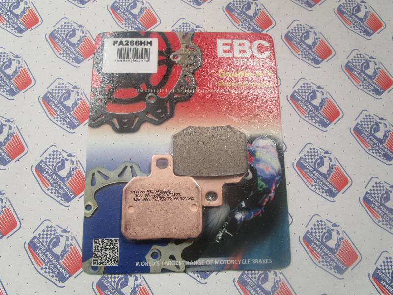 FA266HH HEL Billet Rear Caliper Pads - HH Sintered EBC Disc Pads
