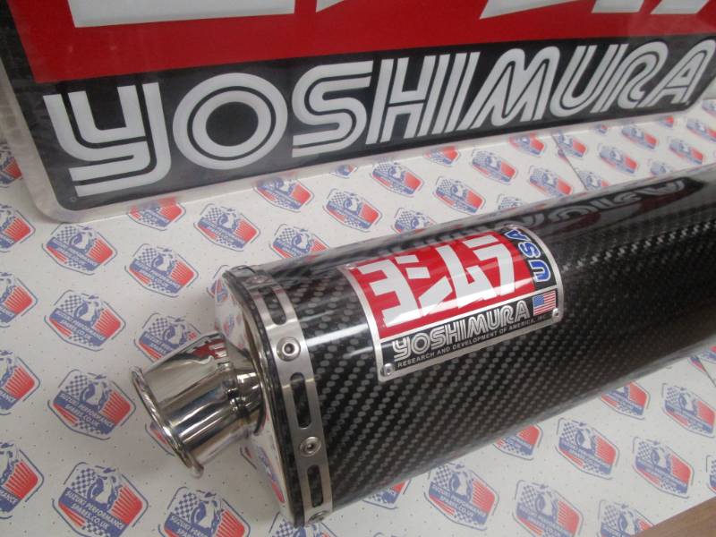 Yoshimura Carbon Tri-Oval Bolt-On TRS Race Carbon - Suzuki GSX-R1000 2001-2004