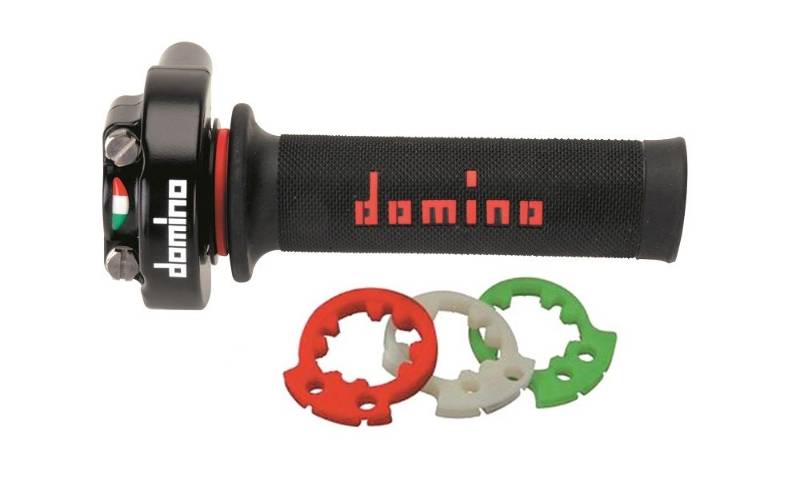 Domino XM2 Quick Action Throttle - Universal - With Black/Red Grips