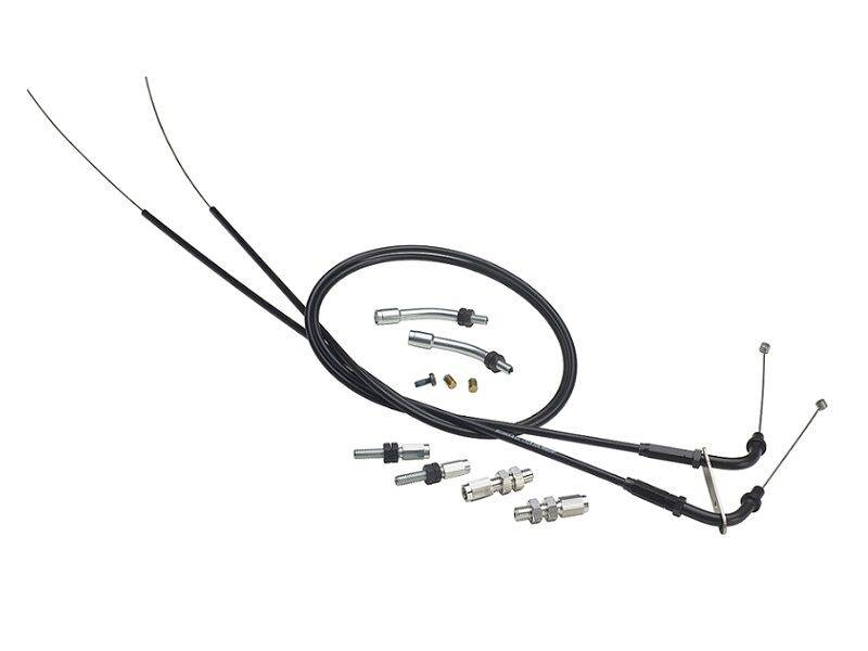 Domino XM2 Quick Action Throttle & Cable Kit - BMW Models - With Black/Red Grips