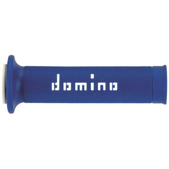 Domino Road Race Handlebar Grips 29mm Outer Diameter BU/WT - Blue/White
