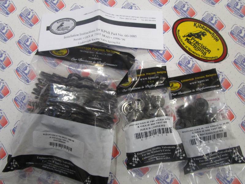 GSXR750 SRAD Kibblewhite LiteWeight Kit - Race Valve Springs and Retainers