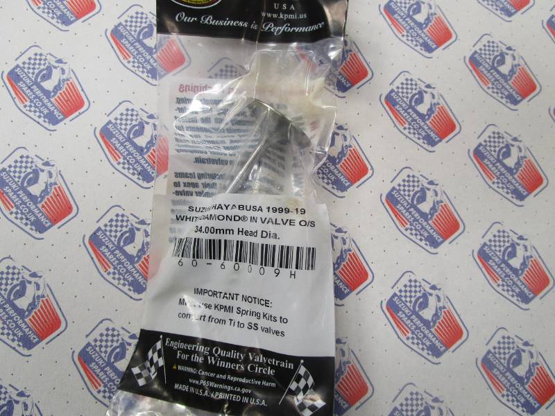 Hayabusa Stainless Std Size Valves. 16. - Kibblewhite White Diamond Stainless Valves