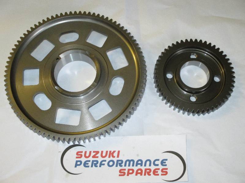MTC GSX1100 Straight Cut Primary Gears - MTC std Ratio Crank and Clutch Gears.