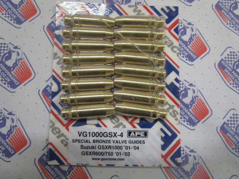 Suzuki GSXR1000 01-04 Valve Guides - bronze ally Valve guides. std size.