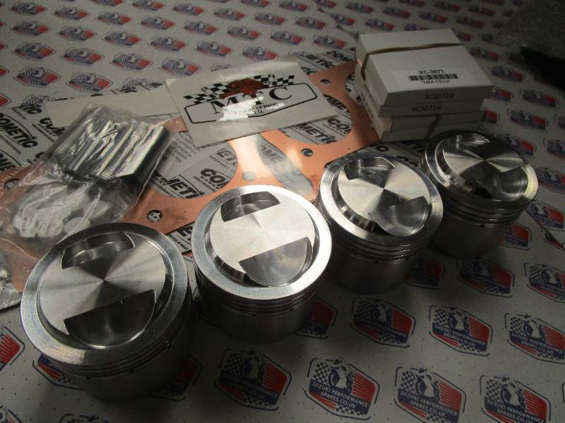 Kawasaki Z1000 Z900 MTC 1260 cc Piston Kit - 78mm MTC Piston Kit. 10.5:1 cr