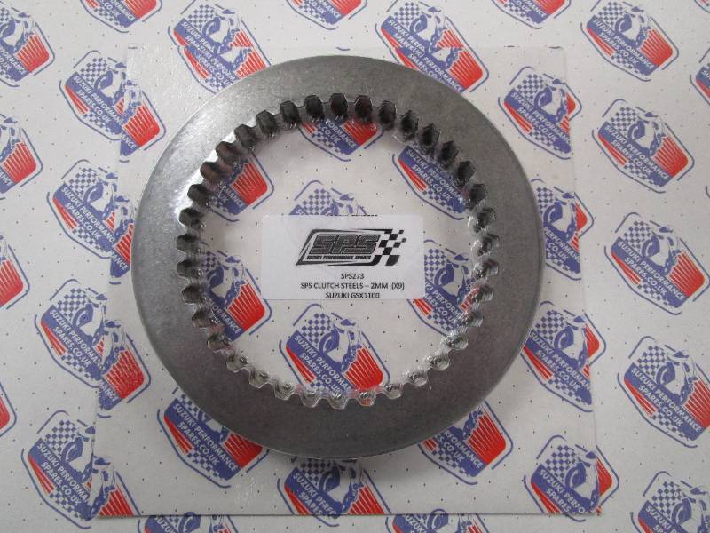SPS GSX1100 81-85 Steel Plates. Set 9. - 2.0mm Std Size Steel Clutch Plates.
