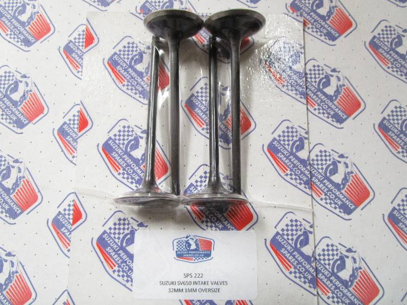 Suzuki SV650 Oversize Valves Set 4 - Stainless 32.0 mm 1.0mm OS Inlet Valves