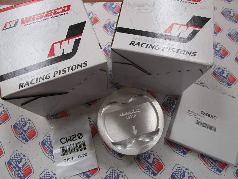 SV650 DL650 Wiseco Big Bore Pistons - 83mm Hi Comp Pistons