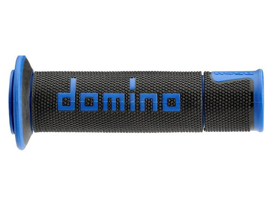 Domino A450 Medium Soft Road & Race Grips In BLACK/BLUE