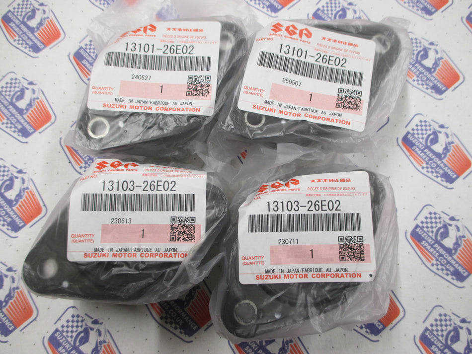 GSF600 Bandit 95 to 99 Carburettor Rubbers. set 4. Genuine Suzuki