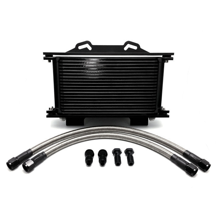 Suzuki GSXR750 90-91 L/M Oil Cooler Kit - SPS HEL Performance Oil Cooler, lines and Brackets