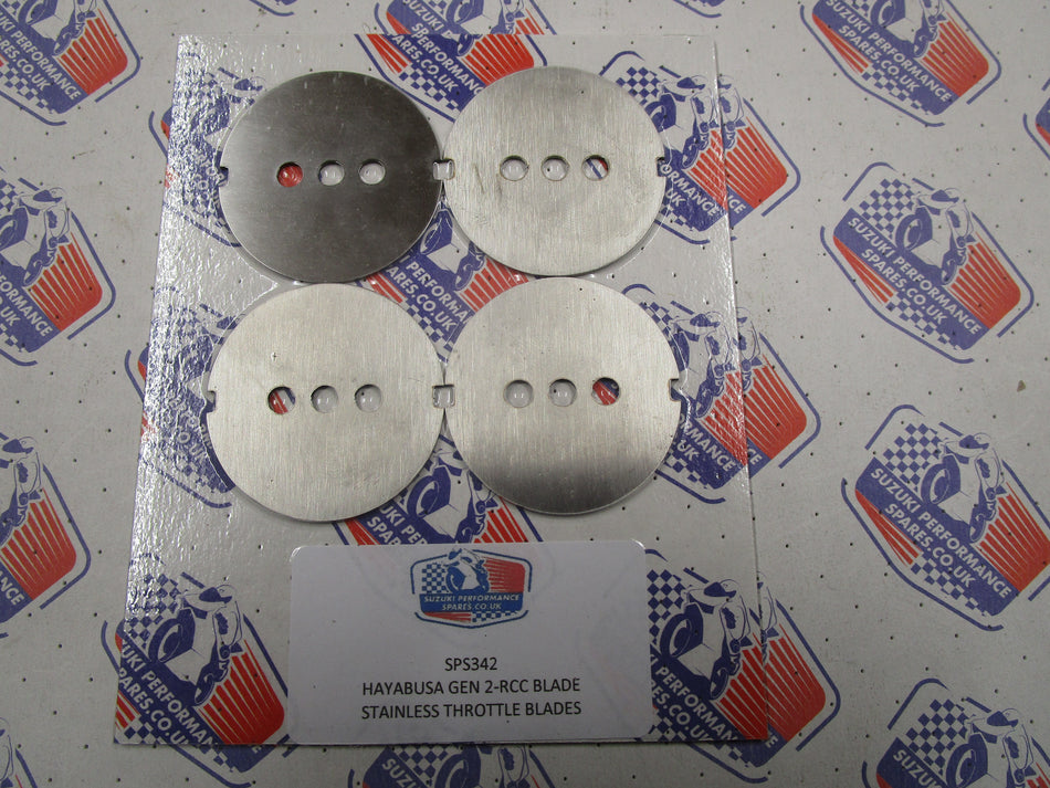 RCC Hayabusa Gen 1 Stainless Throttle Blades Set of 4.