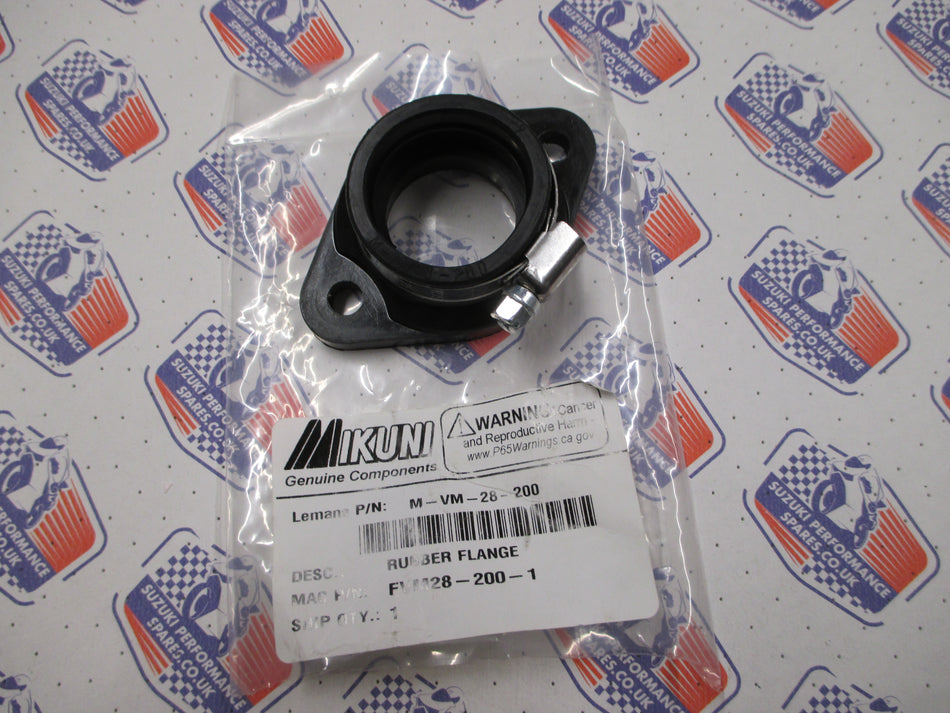 Mikuni Inlet Rubber . VM28-200 32.5mm ID 60mm Bolt Centres