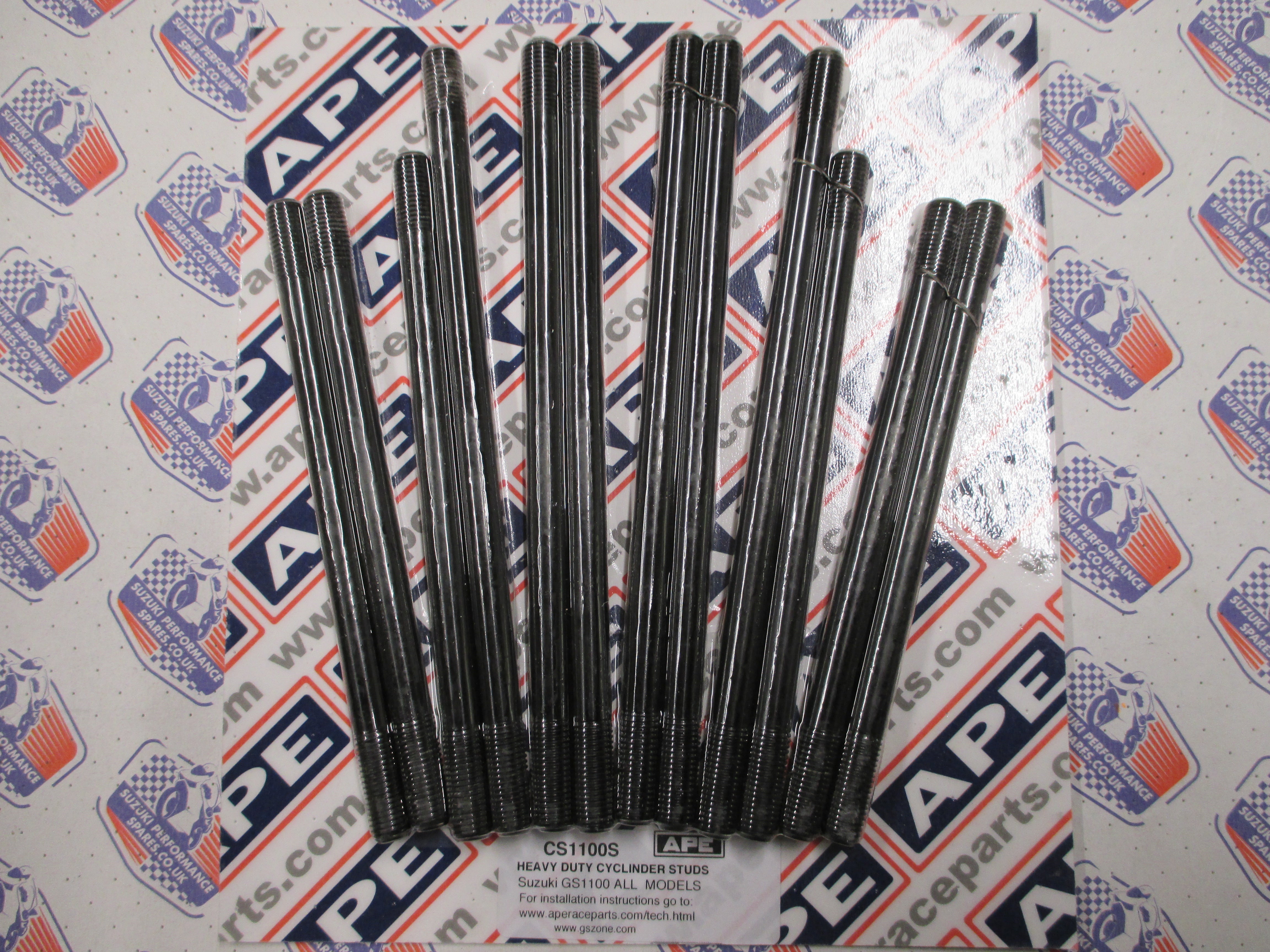 Suzuki GSX1100 1075cc Heavy Duty Cylinder Studs - APE CS1100s
